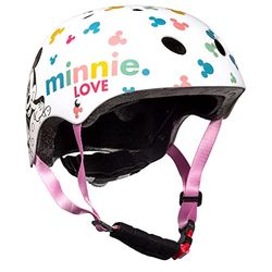 Seven Polska Minnie Mouse skatehelm voor meisjes, wit, M