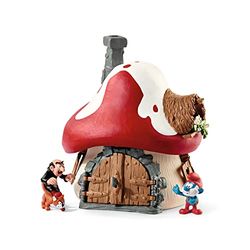 Schleich Los pitufos - Casa de pitufos con Papa Schlumpf, Gargamel y Azrael
