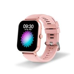 DCU TECNOLOGIC - Smartwatch Curved Glass Pro - Pantalla táctil de Alta Definición de 1.83'' Personalizable - IP67 Impermeable - 123 Modos de Deporte - Rosa
