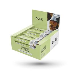 Bulk Gourmet Vegan Protein Bar, Plant Based, Cookies & Cream, Pack of 12, 12 Servings, Packaging May Vary