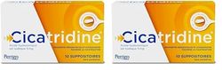 Cicatridine - Suppositoires - favorise la cicatrisation anale - Hémorroïdes - Acide Hyaluronique Sel Sodique 5mg - Dispositif médical - 10 suppositoires (Lot de 2)