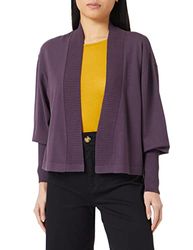 Sisley Womens L/S 14ETM600N Cardigan Sweater, Nocturnal Purple 35N, L