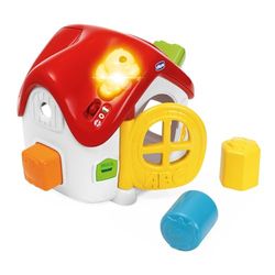 Chicco, Casina ABC-verlichting & geluiden, elektronische vormen van inbouws, interactief tweetalig leerspel, +50 woorden, zinnen en liedjes in Italiaans en Engels, verlichting, 4 vormen, spelletjes