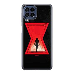 ERT GROUP mobiltelefonfodral för Samsung M33 5G originalt och officiellt licensierat Marvel mönster Black Widow 009 optimalt anpassad till formen på mobiltelefonen, fodral tillverkad av TPU-plast