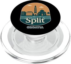 Skyline di souvenir diviso - Souvenir croato PopSockets PopGrip per MagSafe