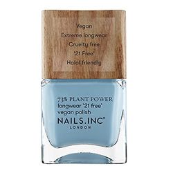 Nails.INC 73% Plant Power Nail Polish, Long Lasting Nail Color Lasts Up to 10 Days, Quick Drying, Cruelty Free, Vegan, 21 Free Formula, Clean to the Core, (14ml)