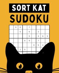 Sudoku: Sort Kat – 150 Puslespil i Let, Mellem og Svær Sværhedsgrad med Løsninger
