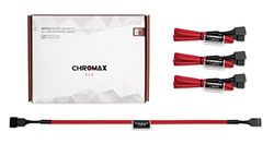 Noctua NA-SEC1 chromax.red, 3-Pins/4-Pins Verlengkabels (30cm, Rood)