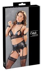 Bra Suspender Set S Black