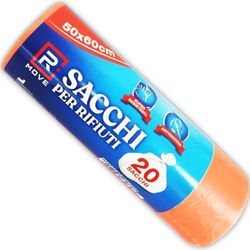 RMOVE 1Rotolo da 20 Sacchi Rifiuti 50x60cm Arancione Marca