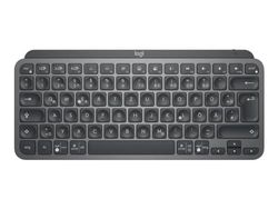 Logitech MX Keys Mini for Business, draadloos toetsenbord met achtergrondverlichting, Spaans QWERTY-toetsenbord, grijs