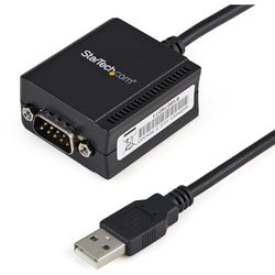 StarTech.com Cable de 1,8m USB a Puerto Serie Serial RS232 con Retención del Puerto de Asignación COM - 1x DB9 Macho - 1x USB A Macho