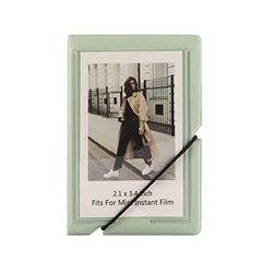 Mini album fotografico istantaneo, contiene 28 foto, adatto per Fujufilm Instax Mini 11 9 8 8+ 70 7S 90 25, Polaroid, Lomography (verde menta)