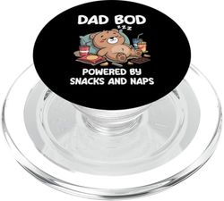 Dad Bod Powered By Snacks And Naps PopSockets PopGrip para MagSafe