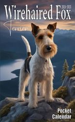 2024-2025 Wirehaired Fox Terrier Pocket Calendar: 24 Months Monthly Planner of Organization,Size 4x6.5 Inches for Your Bag and Purse