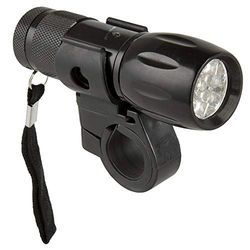 M-Wave Farol dianteiro, 9 LEDs, cor preta, Batterielampe Apollon A 9.1, Schwarz, 220941