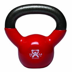 Cando 3,4 kg – 7,5lbs röd kettlebell