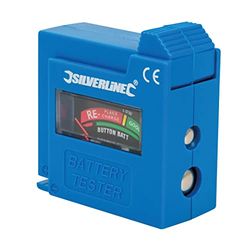 Silverline Tools 918147, verificador de pilhas e baterias, cor azul