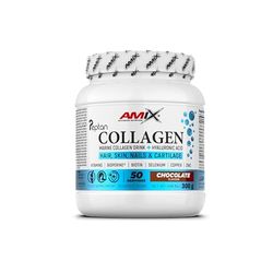 Amix™ Marine Peptan®Collagen Drink - Colágeno Marino Peptan® con Ácido Hialurónico, Vitaminas C y E, Zinc, Selenio y Biotin - Complemento alimenticio - Polvo - 300 g - Sabor: Chocolate