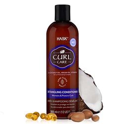 HASK Curl Care Detangling Conditioner 355 Ml - Condizionatore per Ricci Idratante - 355 Millilitri