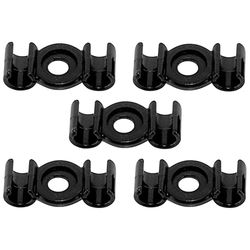 cyclingcolors 5x Guida Guaina Bici Doppia Cavo Freno Deragliatore Fissaggio Bicicletta MTB Nero