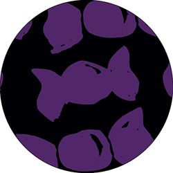 Bonateks, Round Digital Printed Mouse Pad, Non-Slip Base, for Office and Home, Diameter:22cm