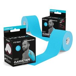 Kintex Bande Kinésiologie Tape Classic, 5 cm x 5 m, Bande de Kinésiologie Hypoallergénique et Résistante à l’eau, Bande Physiothérapeutique, Bande Médicale, Sport et Physiothérapie, Lot de 2