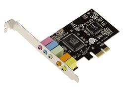 KALEA-INFORMATIQUE Tarjeta de Sonido PCI Express de 5.1 Canales con CMedia CMI8738/PCI-SX y chipset ASM1083 - PCIe x1, Perfil Alto y bajo