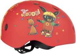 Street cycle-skateboardhelm voor kinderen bunny Bing fietsfiets (maat S) 48-52 cm bescherming rood