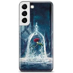 ERT GROUP mobile phone case for Samsung S22 original and officially Licensed Disney pattern Beauty and the Beast 002 optimally adapted to the shape of the mobile phone, case made of TPU