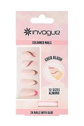 Invogue Coco Blush Almond Nails (24 Pieces)