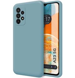 Tumundosmartphone Funda Silicona Líquida Ultra Suave para Samsung Galaxy A23 5G Color Azul