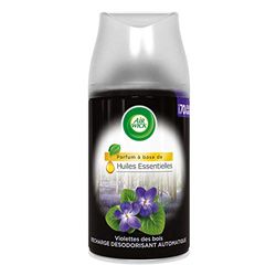 Airwick Désodorisant Maison, Recharge pour Diffuseur Automatique Freshmatic, Huiles Essentielles Violettes des Bois, 250 ml