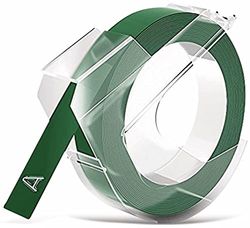 DYMO Nastro 3D / 9 mm x 3 m/White Text Green Tape, S0898160 (Green Tape)