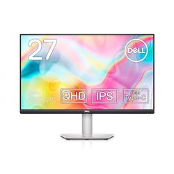 Dell S2722DC USB-C 27" QHD (2560x1440) Monitor, 75Hz, IPS, 4ms, AMD FreeSync, 99% sRGB, Altoparlanti integrati, USB-C, 2x HDMI, 2x USB, 3 Anni di Garanzia, Argento