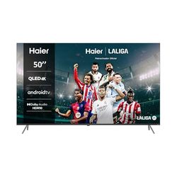 Haier QLED 4K UHD H50K705UG, 50", Smart TV, Android 11, Dolby Audio, HDR 10, Control Remoto Inteligente, Google Assistant, Bluetooth 5.1, DBX TV, HDMI 2.1 x 4, Sin Marcos, 2024