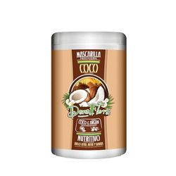 DONA FLORA - Maschera Nutriente al Cocco e Argan | Nutrizione Profonda | Idratazione Intensa | Riparazione Danni | Protezione Capelli | Formula Naturale -1000ml