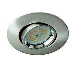 Foco embutido TERRA cor níquel. Inclui suporte de lâmpada GU5.3.