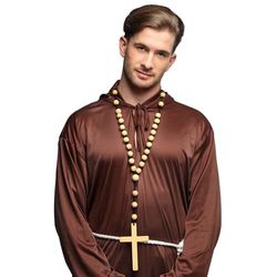 Boland 64349 – Halsband med kors för karnevaldräkter, temafest, halloween eller karneval, präst, präst, präst