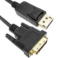BeMatik - DisplayPort videokabel mannelijk naar DVI-D mannelijk 3 m