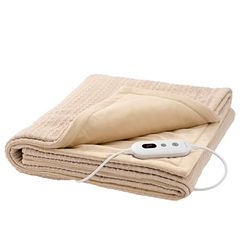 Promed KHP-2.3S Manta eléctrica con patrón de Punto [6 Niveles de Temperatura] - Manta eléctrica con Apagado automático - Manta térmica Suave Lavable - Manta eléctrica 180 x 130 cm