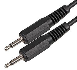 Pro Signal PSG00108 3.5mm Mono Jack Plug to Plug Lead, 1.2m Black