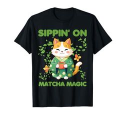 Divertidos bebedores de té Matcha Magic Cute Matcha Camiseta