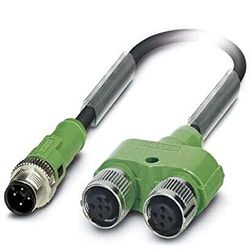 Phoenix 1436220 kabel 4py-ms-1,5-pur/2xf zwart 1,5 m
