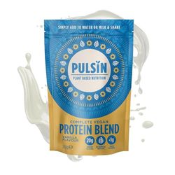 Pulsin - Complete Vanilla Vegan Protein Blend - 20g Plant Based Protein - Natural, Gluten Free & Plant Based Shake Powder - Faba Bean, Pea & Pumpkin Seed Blend