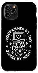 Carcasa para iPhone 11 Pro Programador por día Gamer By Night Console Gaming Coding Geek