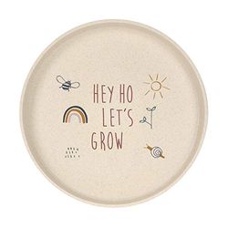 LÄSSIG Plato infantil Kids Plate Vajilla para niños sin BPA, para lavavajillas y microondas/Plate PP/Cellulose Garden Explorer