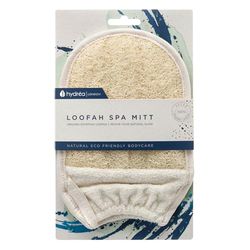 Luva esfoliante de lufa orgânica egípcia da marca Hydrea London