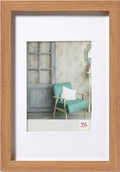 walther design Moldura de fotos 40 x 50 cm com passepartout, moldura de madeira Stockholm EA050P
