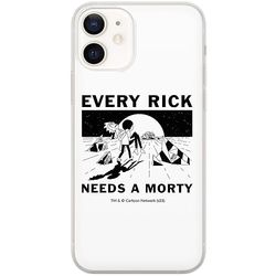 ERT GROUP Funda para teléfono móvil iPhone 12 Mini Original y con Licencia Oficial de Rick and Morty con diseño Rick & Morty 045 Adaptada a la Forma del teléfono móvil, Funda Hecha de TPU